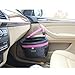 Drive Auto Car Trash Can - Leakproof, Hanging Garbage Bin with 20 Trash Bags and Pink Adjustable Strap - Truck & Car Accessories for Men and Women - Grey with No Lid