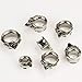 KUBOOZ(1 Pair Popular Sea-Shell Stainless-Steel Ear Plugs Tunnels Gauges Stretcher Piercings