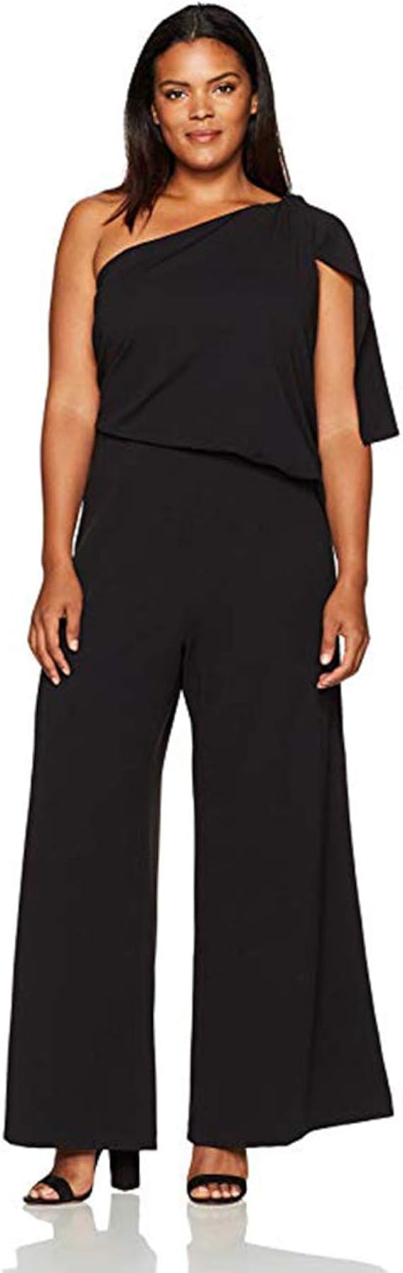 Adrianna papell one shoulder jumpsuit plus size Clearance