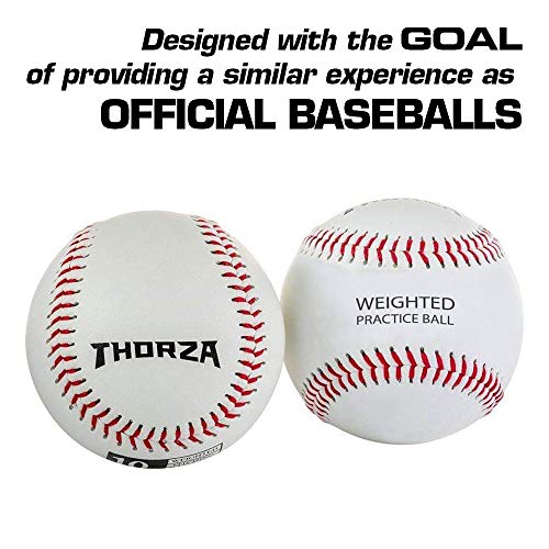 Thorza Weighted Baseballs for Throwing Help Increase Pitch Velocity