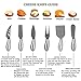 M MH ZONE Premium 6-Piece Cheese Knife Set Complete Stainless Steel Cheese Knives Gift Knives Sets Collection, Suit for the Wedding, Lover, Elders, Children and Friends