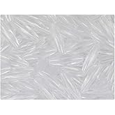 BeadTin Crystal Transparent 19mm Spaghetti Plastic Craft Beads (150pcs)