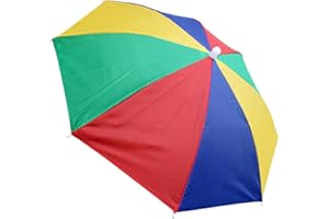 Head Umbrella | Hands Fishing Umbrella Hat - UV Protection Umbrella Adjustable Headwear for Fishing Golf Camping Beach Garden