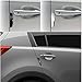 STATUS 4Pcs High Glossy Slim Door Edge Guards Bumper Protector Trim Guard Sticker Molding for Motors Auto Vehicle (White)