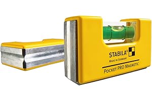 Stabila 11901 Magnetic Pocket Level PRO with Holster Yellow