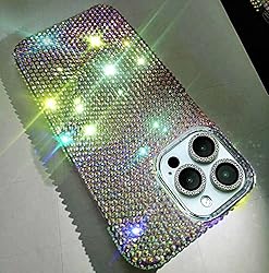Teazgopx Bling Rhinestone iPhone 13 Pro Max Case