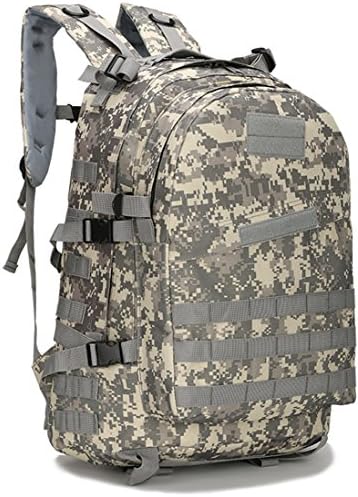 fashciaga 40L Outdoor Tactical Backpack Army Rucksack Waterproof.3-day Assault Daypacks MOLLE System Packs for School,Trekking,Camping,Travel,Business Trip,Cycling Hiking ACU