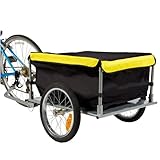 Best Choice Products Tow Hauler Garden Bike Cargo Trailer Bicycle with Cover Shopping Cart Carrier