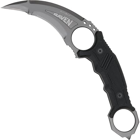 Blackfield Raven Karambit Messer einseitig geschliffen mit Nylonscheide