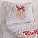 Ethan Allen | Disney Minnie Mouse Really Ruffle Sham, Petal (Light Pink), Standard