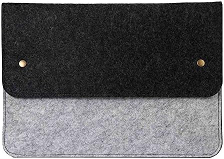 Tping Shockproof 15-15.4 Inch Macbook Pro & Macbook Pro Retina Felt Sleeve Case, Multi-Function Carring Protective Bag Cover Pouch Envelope Case for Macbook Pro & Macbook Pro Retina Laptop Notebook Ultrabook, LightGray