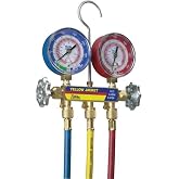 Yellow Jacket 42004 Series 41 Manifold with 3-1/8" Gauge, psi, R-22/404A/410A