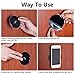 eBoot Black Anti-slip Gel Pads Sticky Cell Pads Non-slip Gel Mat Sticky Auto Gel Holder for Cellphone, Pad, Keys, 5 Packs