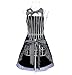Hyzrz Cute retro Aprons with Pockets for Women Girls Vintage Kitchen Cooking Apron for Mother Gift (Black)