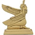 Ebros Ancient Egyptian Hieroglyphic Kneeling Winged Goddess Maat Mini Figurine 3.25" High Gods And Goddesses Of Egypt Miniature Hieroglyph Decor Sculpture Collectible Deity Of Truth And Justice Statue