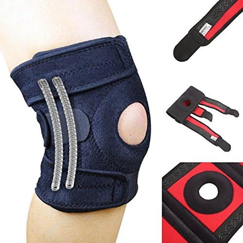 Knee Brace, Trymie Adjustable Strapping Knee Brace, Open Patella Protector Wrap Support for Sports, Meniscus Tear Recovery, Arthritis