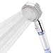 jooe Detachable Shower Head with Handheld ON/OFF Pause Switch 4 Setting Spray, PP Cotton Filters Water-Saving Chrome Showerheads for Elderly and Kids Ultimate Shower Experience! Round