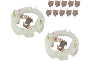 KoiLykke Carbon Brush Holder Set RS550 HC683LG KV3SFN, 12 pcs Including 2 Holders and 10 Carbon Brushes, 35x35x20mm