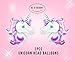 Unicorn Party Supplies & Decorations - Pink Unicorn Headband with Horn- Gold Happy Birthday Foil Balloon Banner - Magical Children’s Birthday Party Decor Accessories - Heart Balloons