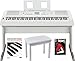 Yamaha DGX660W 88 Key Digital Piano with Knox Piano Bench and Book/DVD Bundle