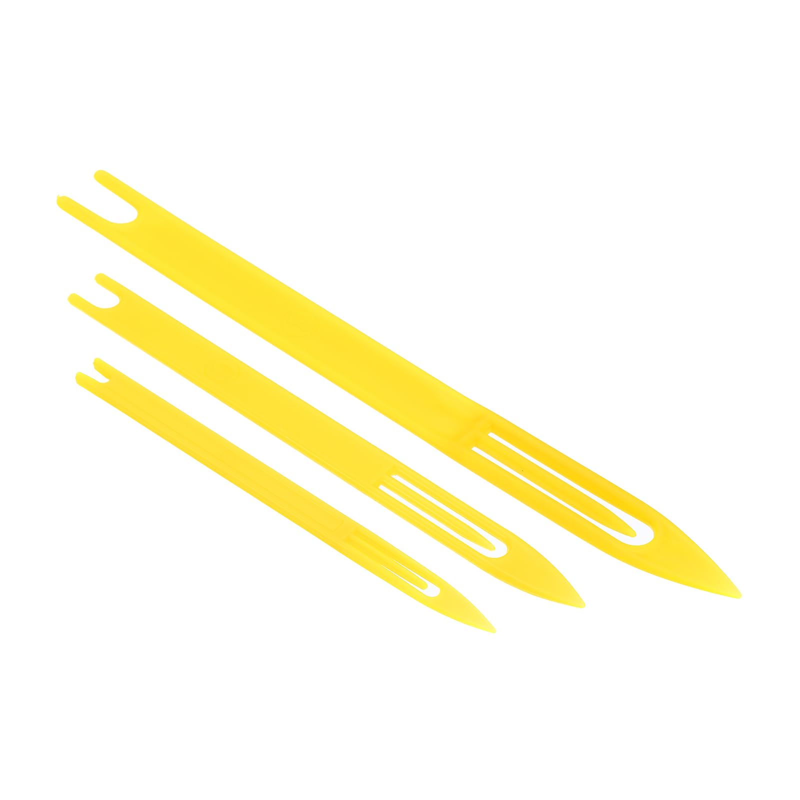 PATIKIL Fishing Net Repair Kit, 9 Pcs Plastic Fishing Net Sewing Needles 2#，6#，8# Fishing Netting Needle Shuttles for Fishing Net Repairing, Yellow