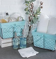 DII Farmhouse Chicken Wire Storage Baskets with