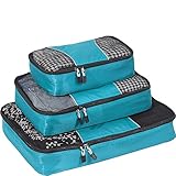 eBags Packing Cubes - 3pc Set (Aquamarine)