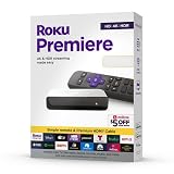 Roku Premiere Streaming Media Player HD/4K/HDR Simple Remote and Premium HDMI Cable, Black & Bundle Swanky Cables HDMI Cable, 3920R