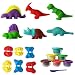 SUPRBIRD Kids Dough Dinosaur Playset Toys DIY Clay and Molds Set - Includes 6 Tubs of Play Doh Modelling Compound