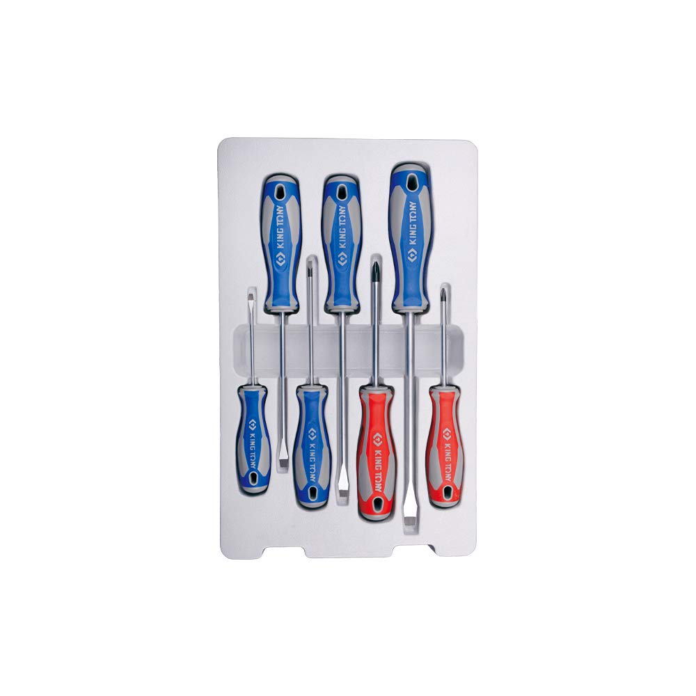 king tony 30117MR Screwdriver Set with Slotted and Phillips ®, Set of 7