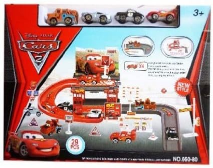 Shopperz Parking Garage Style Attractive Car Set for Kids (Multicolour)-Set of 29pieces