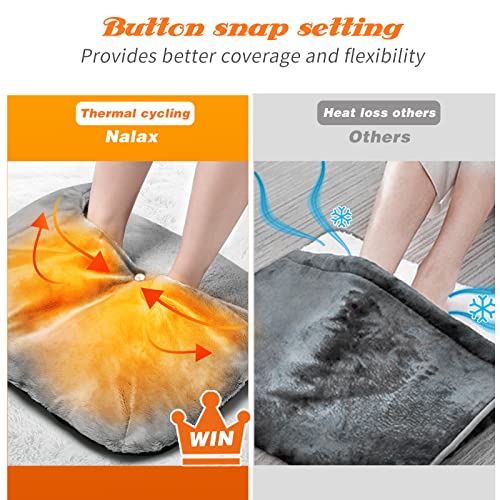 Electric Foot Warmer Under Desk, Nalax Heating Pad for Feet 22" x 20