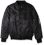 Southpole Boys' Big Ma-1 Bomber Flight Jacket with Biker Detail
