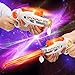 Liberty Imports 2-in-1 Transforming Gun Sword Light Up Saber Space Blaster Weapon for Kids with Lights and Sounds