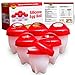 Egg Cooker Cups - for Hard and Soft Boiled Eggs Without Shells. Set of 6 Made from Non-Stick, BPA Free Silicone. As Seen on TV. Easy to Use. Bonus Recipe eBook. Delicious Healthy Egg Dishes Every Time