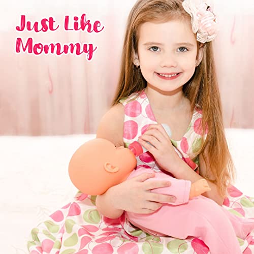 Mommy & Me Baby Doll Bottles with Disappearing Milk, Realistic Baby
