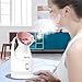 KINGDOMCARES Facial Steamer Warm Mist Moisturizing for Unclogs Pores Blackheads Acne Cleanse Humidifier for Home Facial Sauna Spa Orange