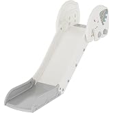 Babytronic Couch Slide for Kids, Indoor Toddler Slide with Non-Slip Base | Adjustable Height Baby Slide for Toddlers, Toddlers Indoor Playset for Sofas, Beds, and Stairs, Kids slide White &amp; Gray