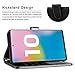 Youcover Samsung Galaxy Note 10 case Wallet,Kickstand Wrist Strap Anti-Scratch Shockproof Card Holder PU Leather Stylish Protective Phone Case-Black
