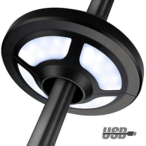 Solar Umbrella Lights Outdoor,AVEKI Patio Umbrella with Solar Lights 36 LED Super Bright Multi-Function Cordless Umbrella Pole Lights for Camping Tent Patio Garden Backyard (Black) - Thumbnail 3