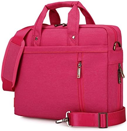 Burnur 12 12.5 13 13.3 Inch Rose Red Waterproof Extendable Nylon Laptop Messenger Bag Shoulder Bag with Enhanced Convex Buffer Pad