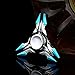 Wensltd Aluminium Alloy Tri-Spinner Fidgets Toy Stress Reducer Relieve Anxiety and Boredom (Blue&Silver)