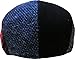 KBW-318 BLK S/M Popular Classic Newsboy Gatsby Cabbie Ivy Ascot Hat Cap Collection Mens Fashion Wool (Small/Medium, Black Multi Pattern Button Top)