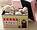 Clever Creations Cake Shop Collapsible Storage Organizer Storage Box Folding Storage Ottoman for Your Bedroom | Perfect Size Storage Chest for Books, Shoes & Games