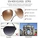 O-LET Aviator Sunglasses for Women Men Fishing Driving UV400 Glass Lens Aviators (58mm, Gold/Brown)