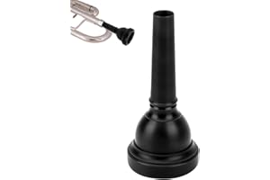 HERCHR Trombone Mouthpiece MT‑22 Plastic Trumpet Mouthpiece Tenor Mouth Piece Baritone Mouthpiece Trombone Mouth Piece Tuba Mouthpieces Gift for Trombone Players(Black)