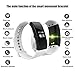 EWEMOSI Fitness Tracker - Heart Rate Blood Pressure Monitor - Bluetooth Wireless Smart Bracelet - IP67 Water Resistant Outdoor Activities Tracker - for Android IOS Smart Phones