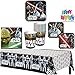Star Wars Birthday Party Supplies Pack for 8 Guests - 8 lunch plates, 8 dessert plates (4 of each design), 16 lunch napkins, 8 cups, and a table cover