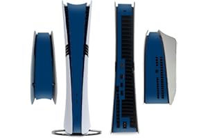 Full Side Sticker for PS5 PRO Disc Console Centre Skin Console Skin Decal Vinyl Skin Pure Color (Dark Blue)