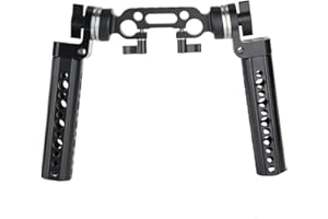 NICEYRIG 15mm Shoulder Rig Handle Kit Rosette Mount Grips for ARRI M6 Thread for DSLR Camera Cinema Camcorder Heavier Rig